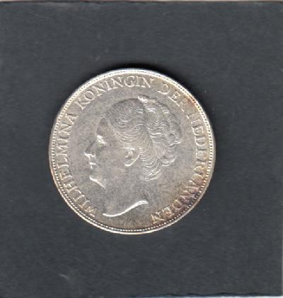 Beschrijving: 1 Gulden WILHELMINA